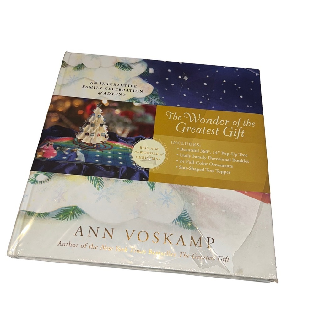Wonder OF THE GREATEST GIFT ADVENT CALENDAR POP UP BOOK & DEVOTIONAL Ann Voskamp